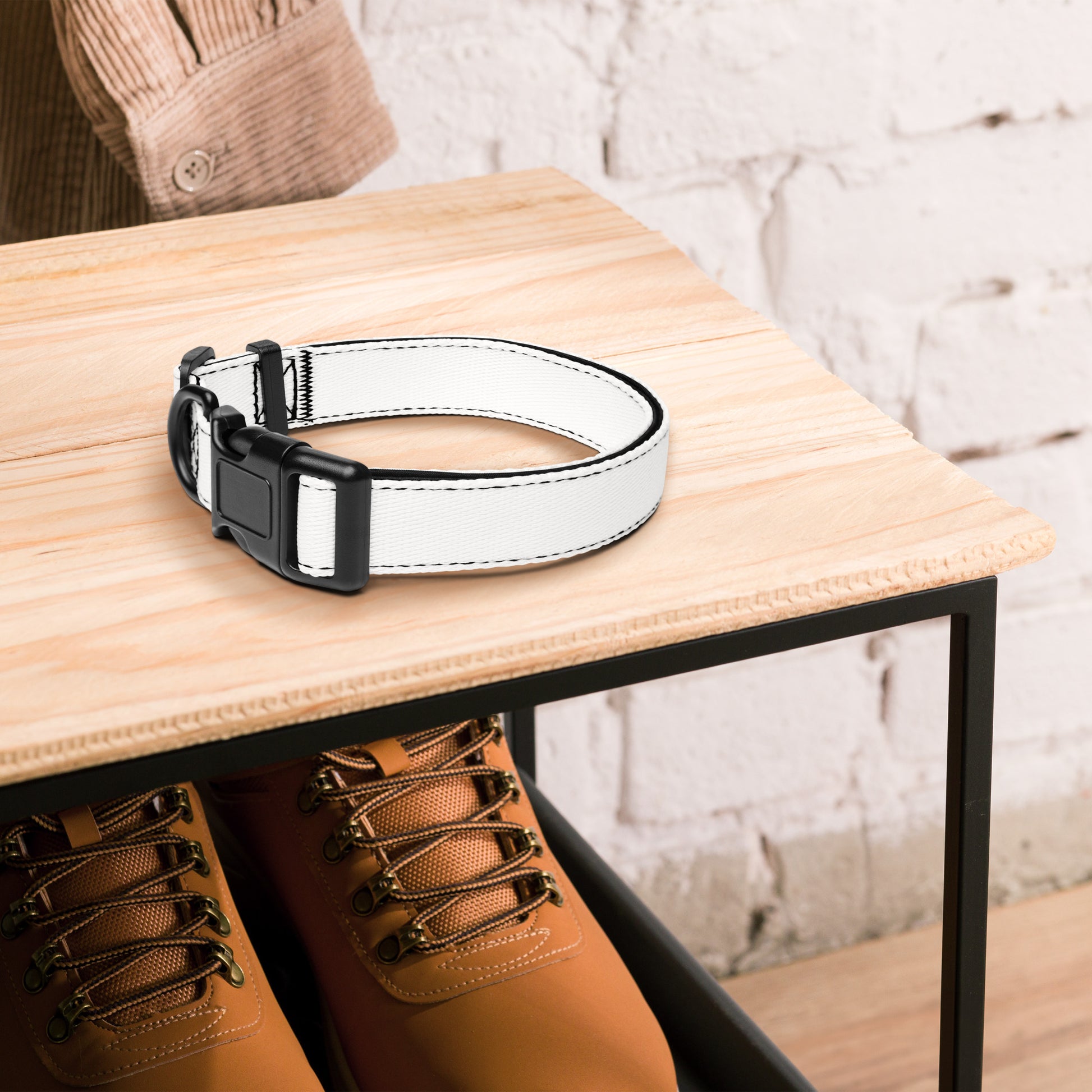 WHITE Pet collar - ASHRILEYPRINTS
