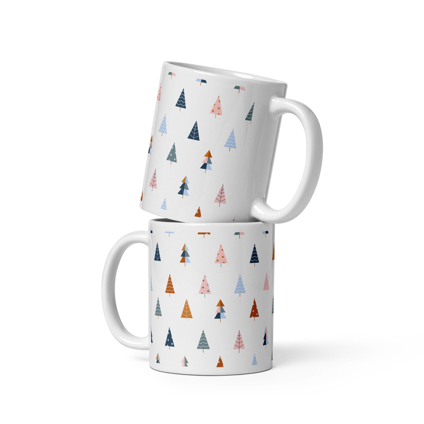 CHRISTMAS TREE White glossy mug - ASHRILEYPRINTS