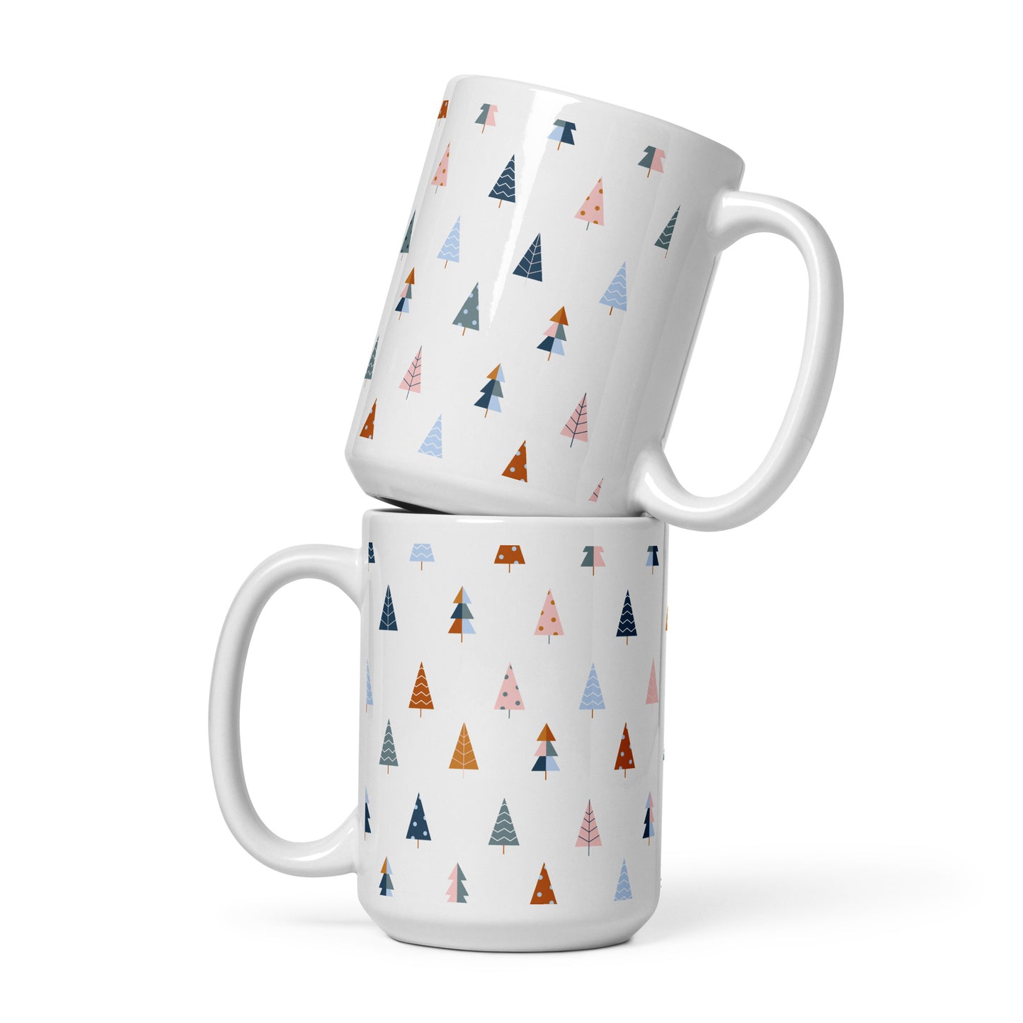 CHRISTMAS TREE White glossy mug - ASHRILEYPRINTS
