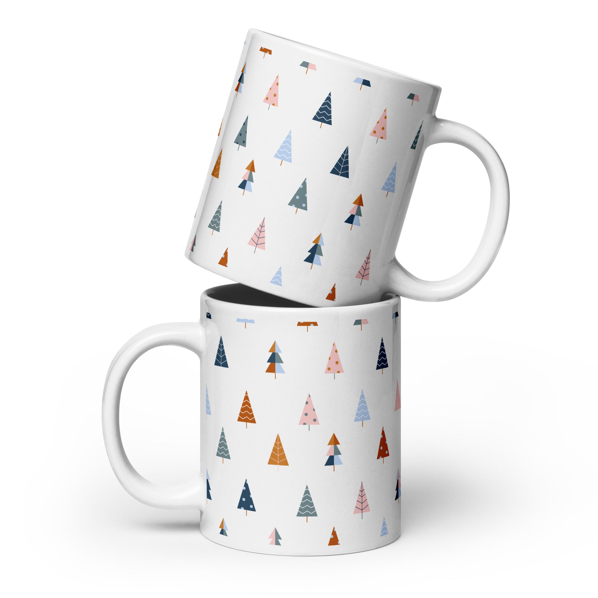 CHRISTMAS TREE White glossy mug - ASHRILEYPRINTS